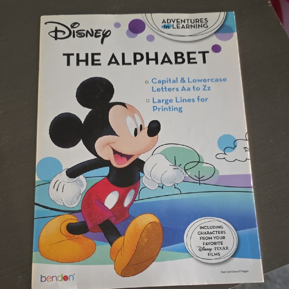 Disney The Alphabet Book with Mickey Mouse - Black, Red, Yellow